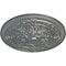 Ekena Millwork Vincent Ceiling Medallion (Fits Canopies up to 6"), Hand-Painted Platinum, 26"OD x 3"P CM26VIPLS - alternate 2